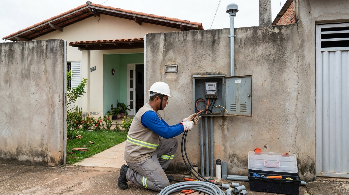 Instalacao de padrao de energia em Campina Grande‑PB