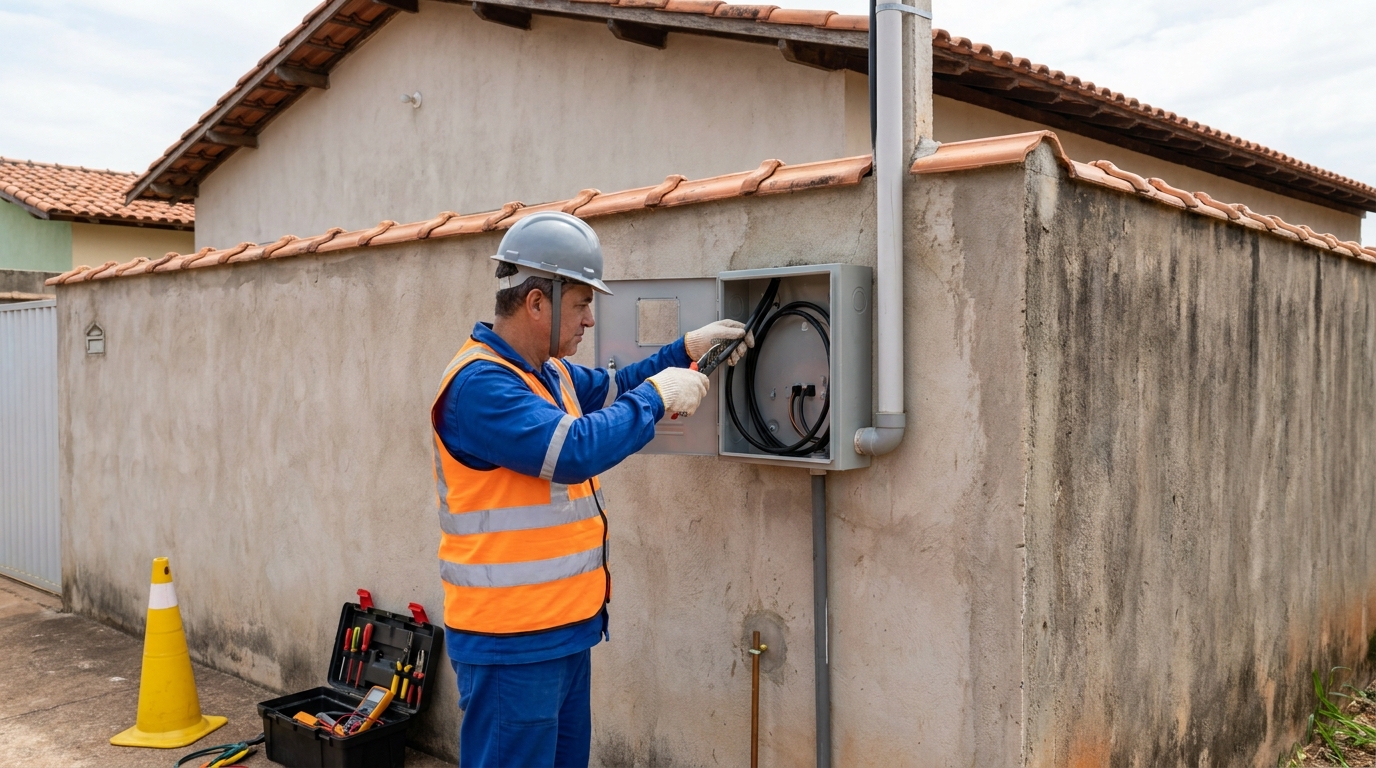 Instalacao de padrao de energia profissional em Campina Grande‑PB
