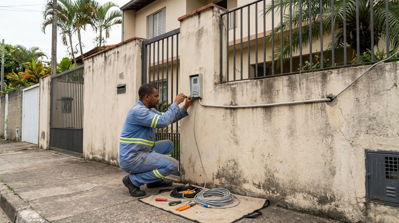 Instalacao de video porteiro em Campina Grande‑PB