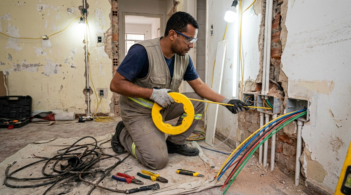 Troca de fiacao eletrica profissional em Campina Grande‑PB